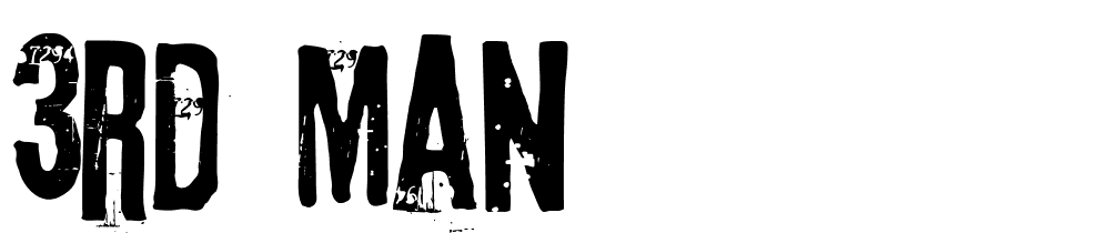 3rd-Man font family download free