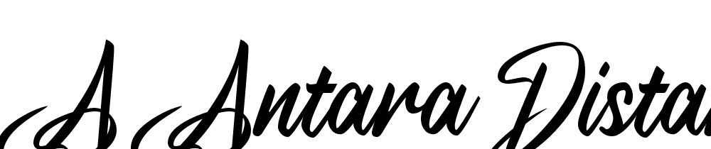 a Antara Distance font family download free