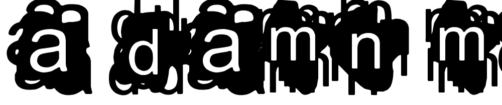 A-Damn-Mess font family download free