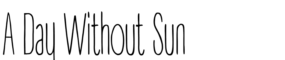 A-DAY-WITHOUT-SUN font family download free