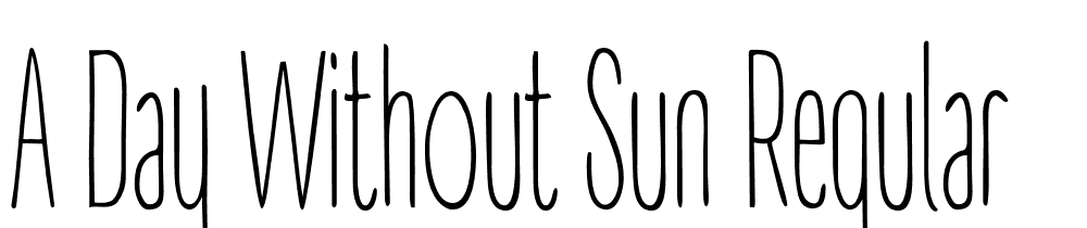 A-Day-Without-Sun-Regular font family download free