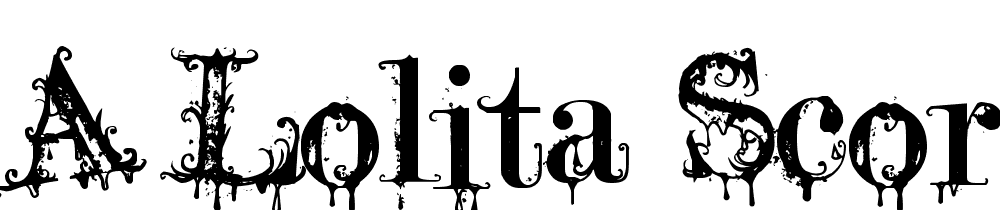 A-Lolita-Scorned font family download free