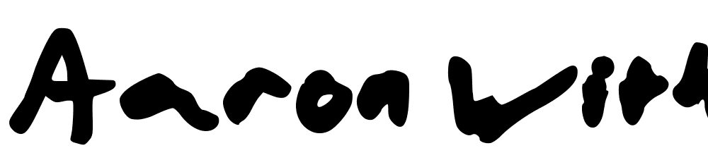 Aaron-with-a-Marker font family download free