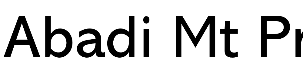 Abadi MT Pro font family download free