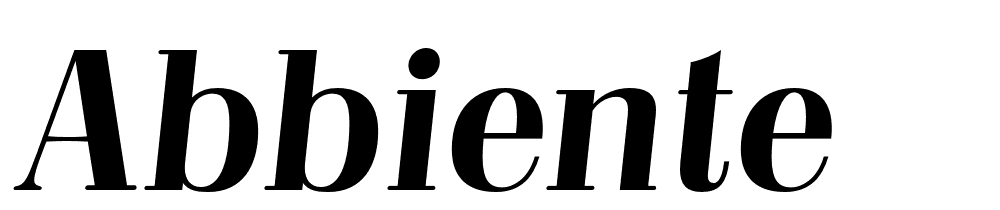 Abbiente font family download free