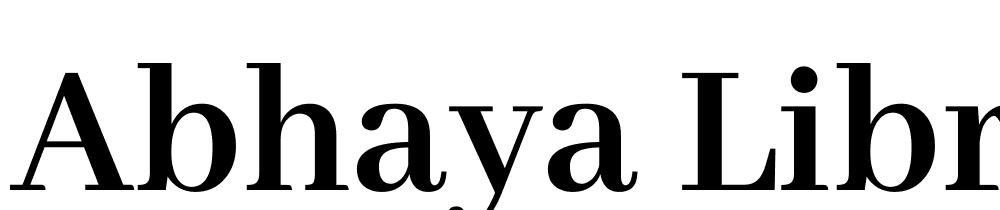 Abhaya-Libre-Bold font family download free