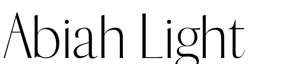 Abiah-Light font family download free