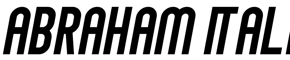 Abraham-Italic font family download free