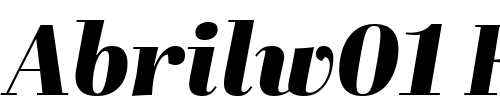 AbrilW01-Fatface Italic font family download free