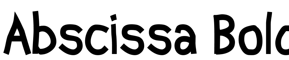 Abscissa-Bold font family download free