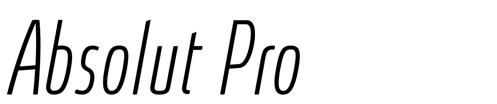 Absolut Pro font family download free