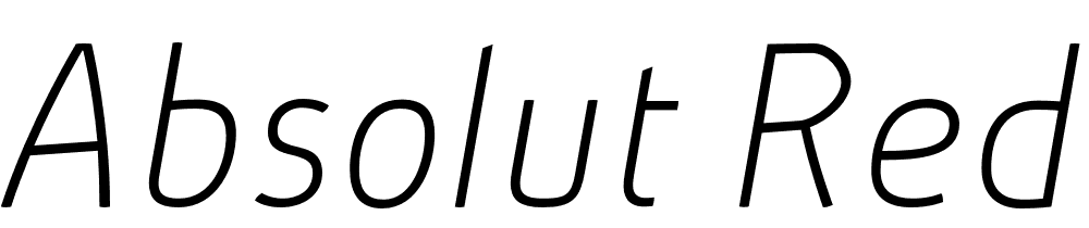 Absolut-Reduced-Thin-Italic font family download free