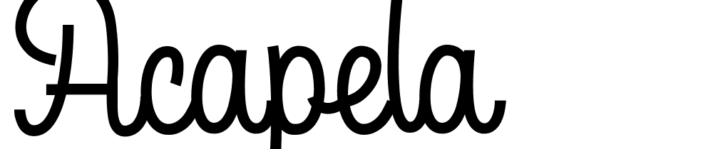 Acapela font family download free