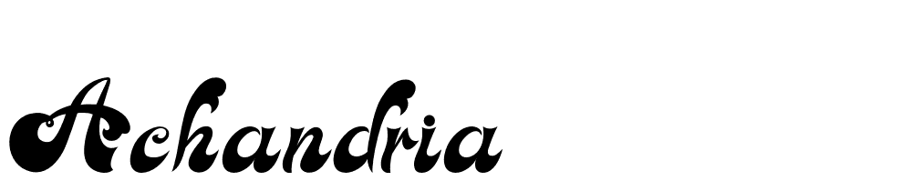 achandria font family download free