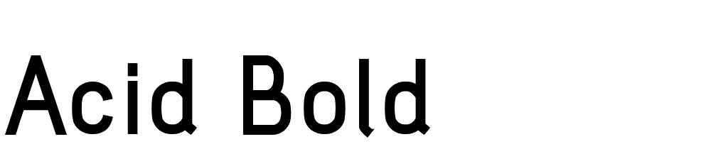 Acid-Bold font family download free