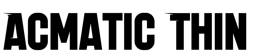 acmatic_thin font family download free