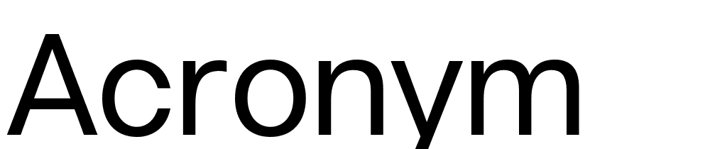 Acronym font family download free