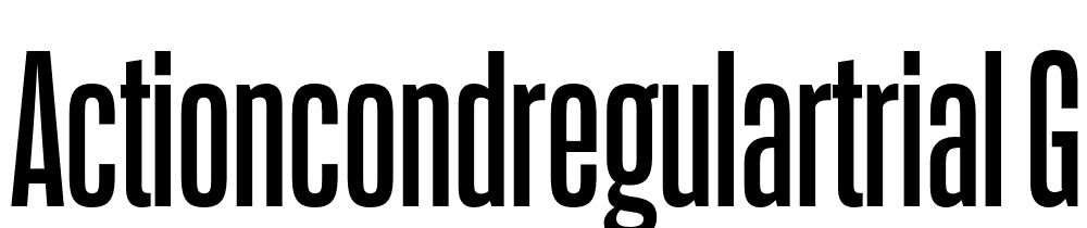 ActionCondRegularTrial-Grade3 font family download free