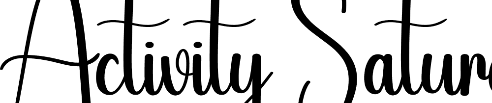 Activity-Saturday font family download free