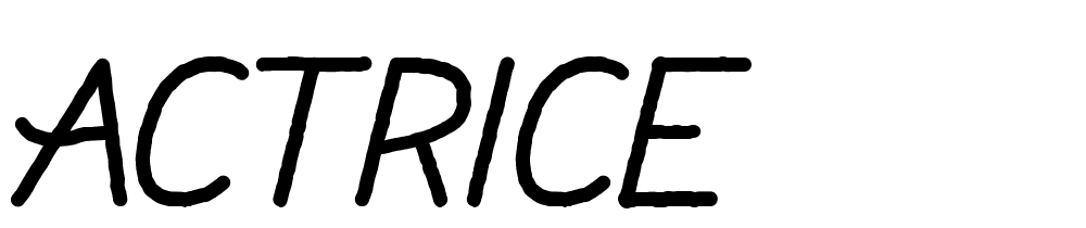 actrice font family download free