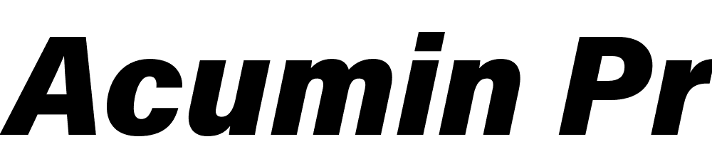 Acumin Pro font Full Family Free [Download Now]