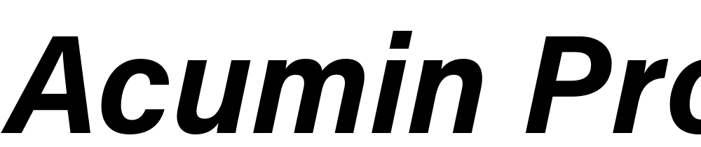 Acumin Pro font Full Family Free [Download Now]