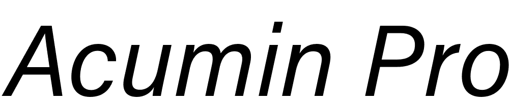 Acumin Pro font Full Family Free [Download Now]