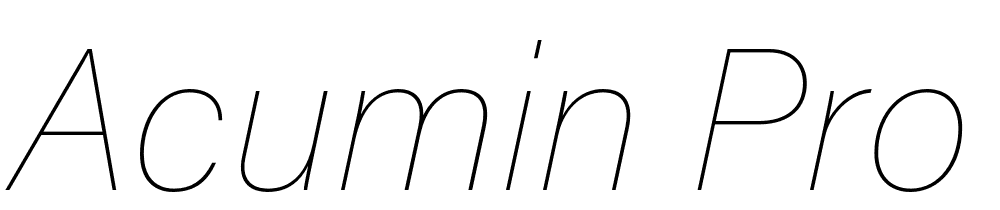 Acumin-Pro-Thin-Italic font family download free