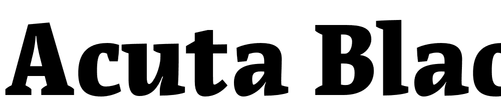 Acuta-Black font family download free