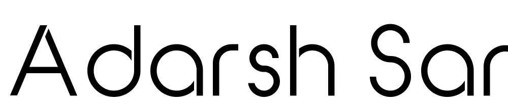 Adarsh-Sans font family download free