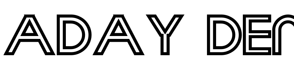 Aday-Demo-Outline-Bold font family download free