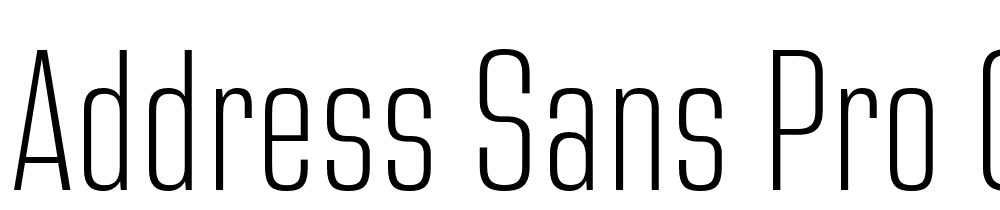 Address-Sans-Pro-Cd-ExtraLight font family download free