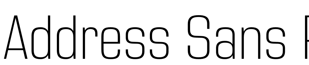 Address-Sans-Pro-ExtraLight font family download free