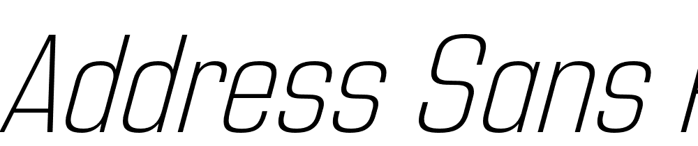 Address-Sans-Pro-ExtraLight-It font family download free