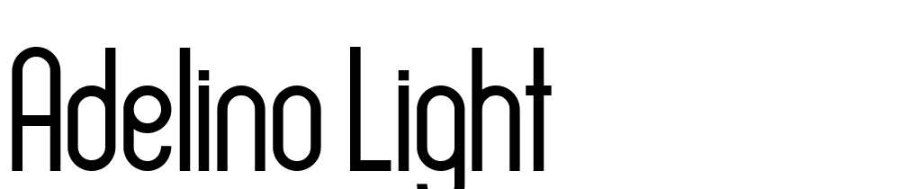 Adelino-Light font family download free