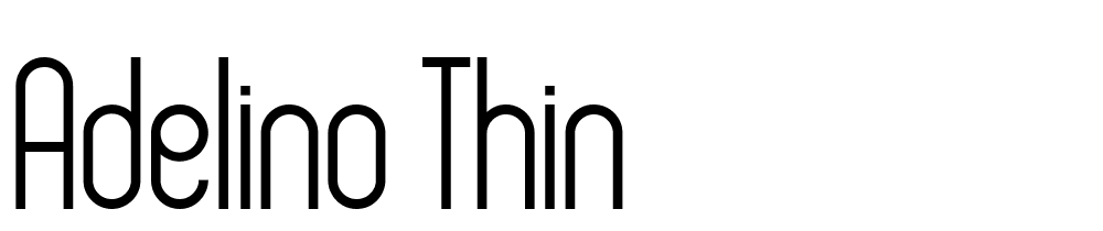 Adelino-Thin font family download free