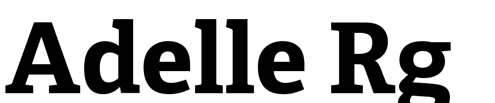 Adelle-Rg font family download free