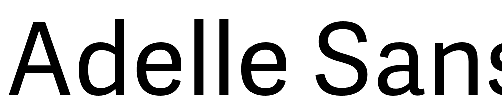 Adelle-Sans font family download free