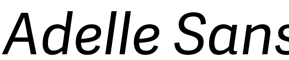 Adelle-Sans-Italic font family download free