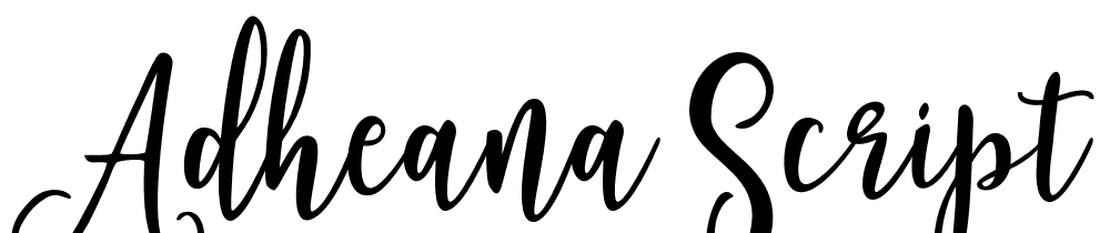 Adheana Script font family download free