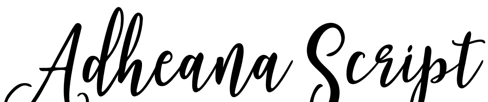 Adheana Script Italic font family download free