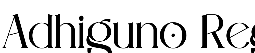 Adhiguno-Regular font family download free