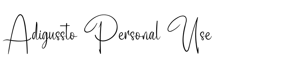 Adigussto Personal Use font family download free