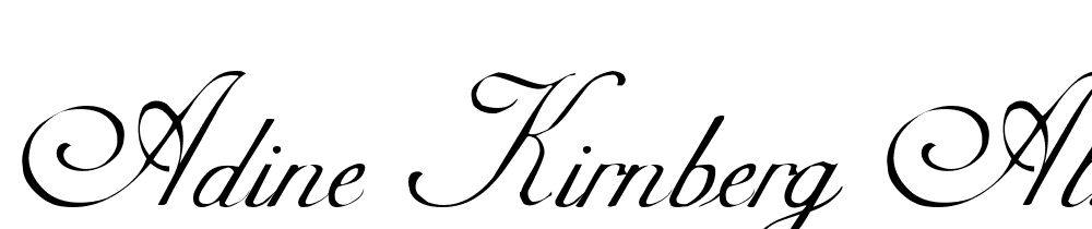 Adine Kirnberg Alternate font family download free