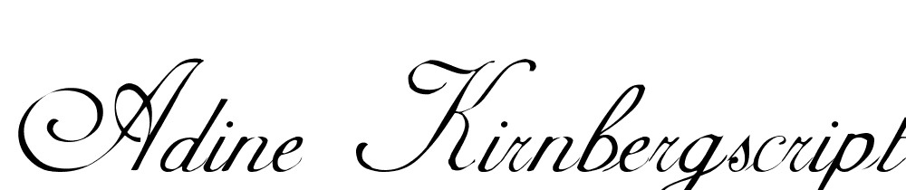 Adine KirnbergScript font family download free