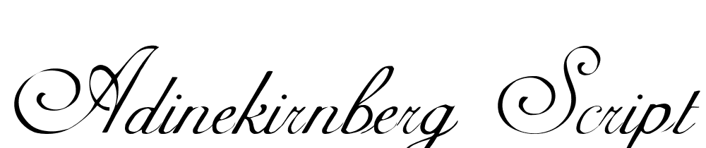 AdineKirnberg-Script font family download free