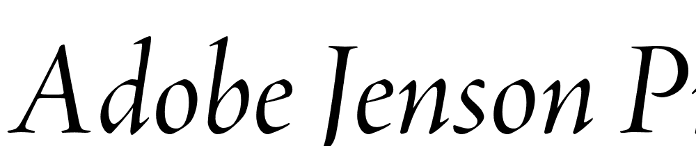 Adobe-Jenson-Pro-Italic-Display font family download free