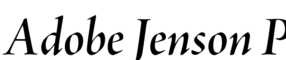 Adobe-Jenson-Pro-Semibold-Italic-Display font family download free