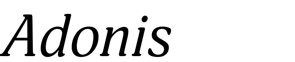 Adonis font family download free