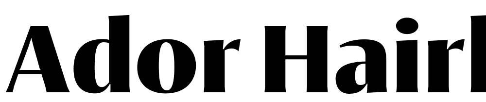 Ador-Hairline-Black font family download free